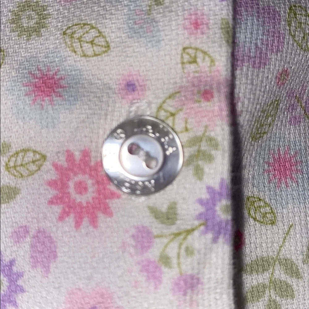 Laura Ashley Vintage Pink Floral Smocked Sundress with Pastel flowers